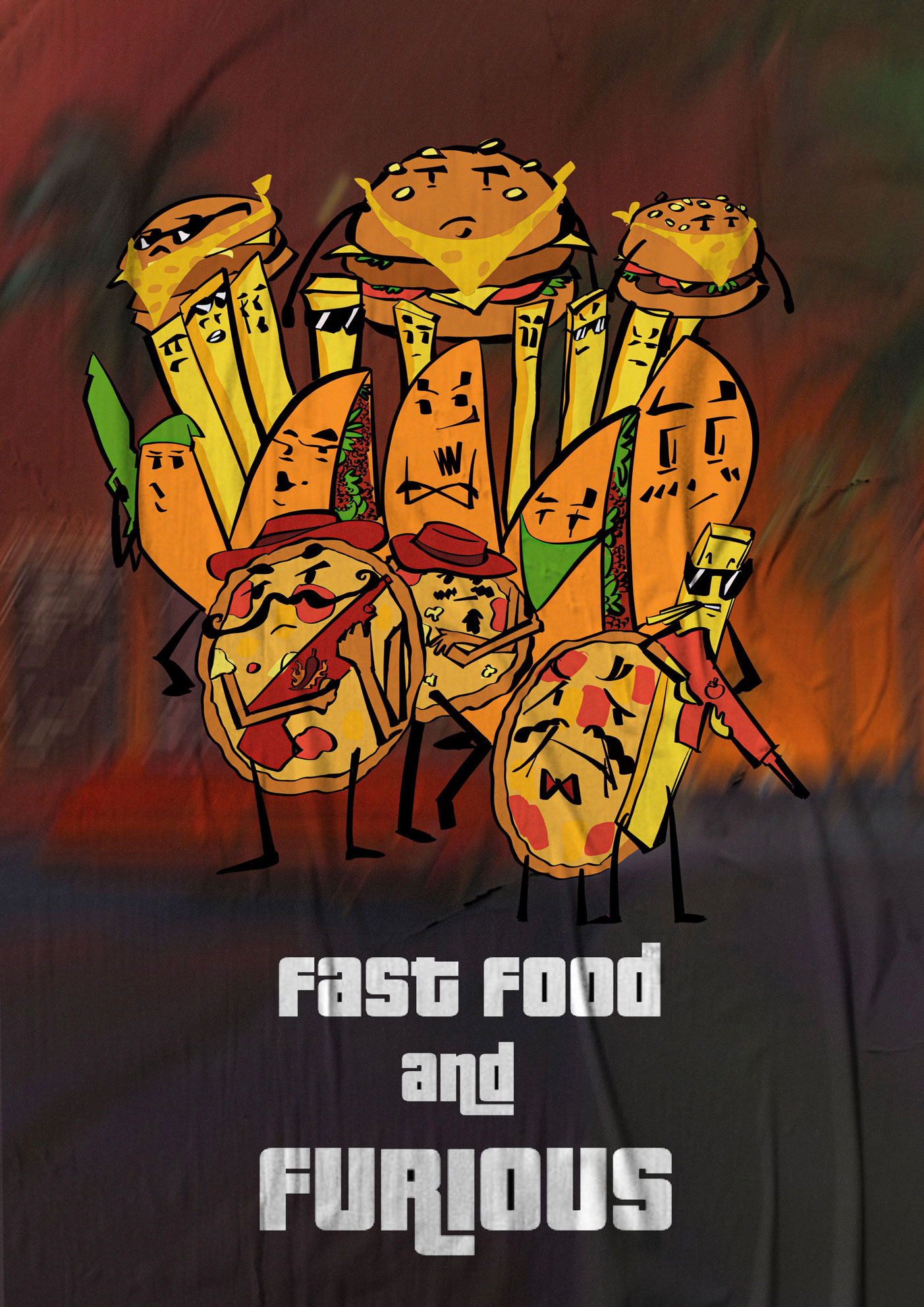 fastfood and furious poster